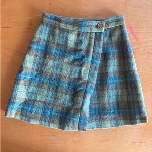 Sandro Plaid Skirt